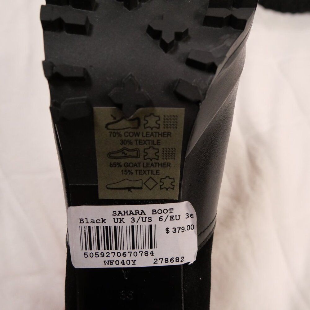 AllSaints Sahara Boot LEATHER BLACK NIB Size 6 All Saints - Picture 3 of 12